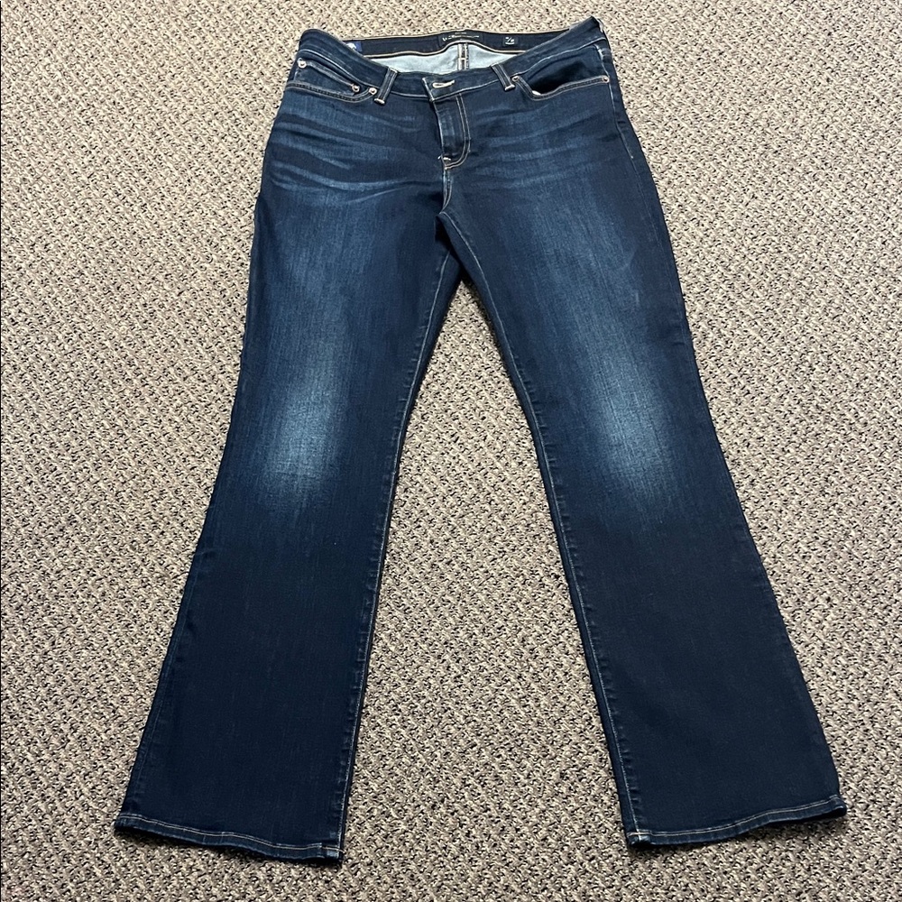 Lucky Brand Lolit Boot ORT Premium jeans Size 12/31 Dark Blue.Denim Low Rise